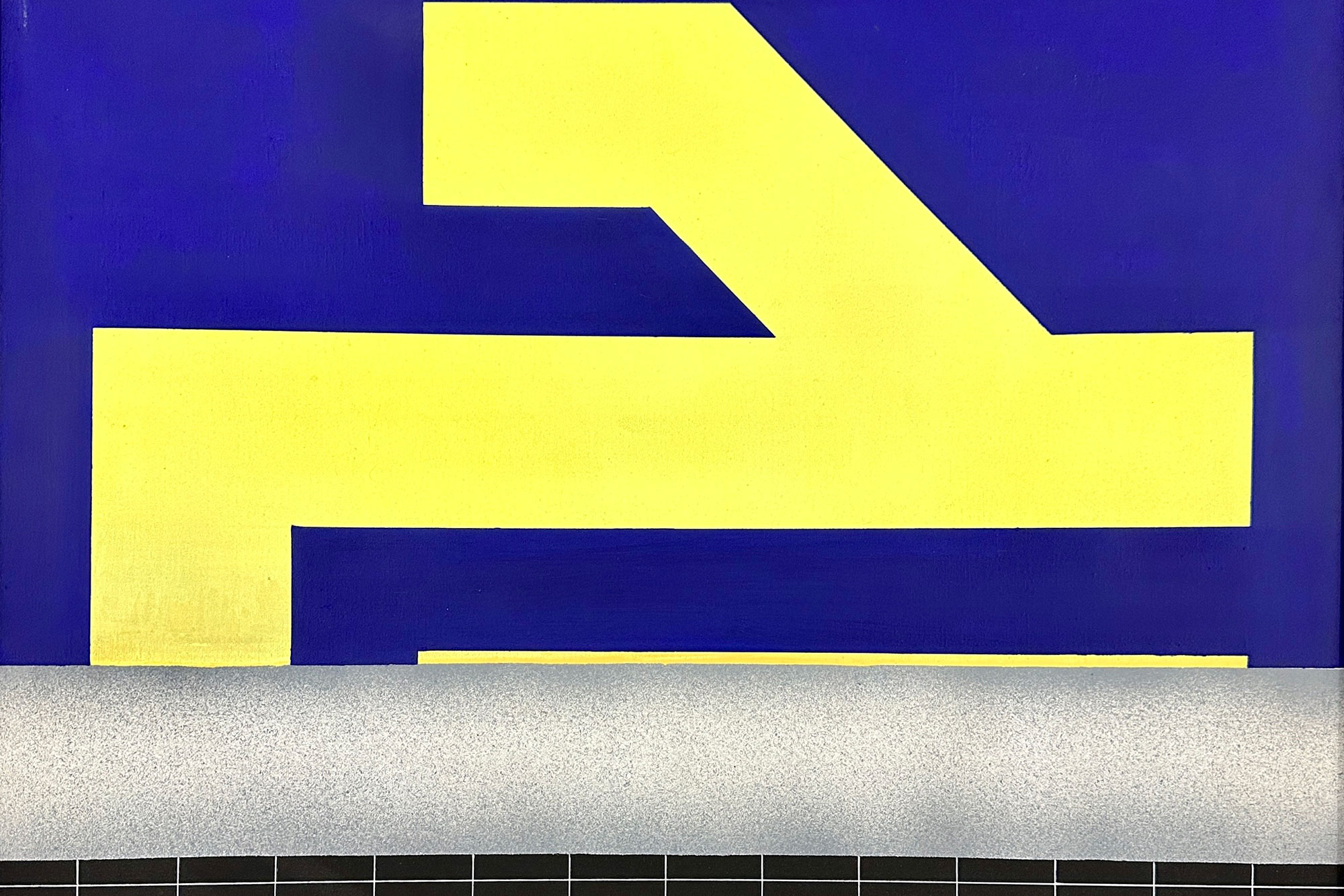 Abdallah El Hariri (Né en 1949), Sans titre, 1976 , Rome , Technique mixte sur toile, 70 x 70 cm